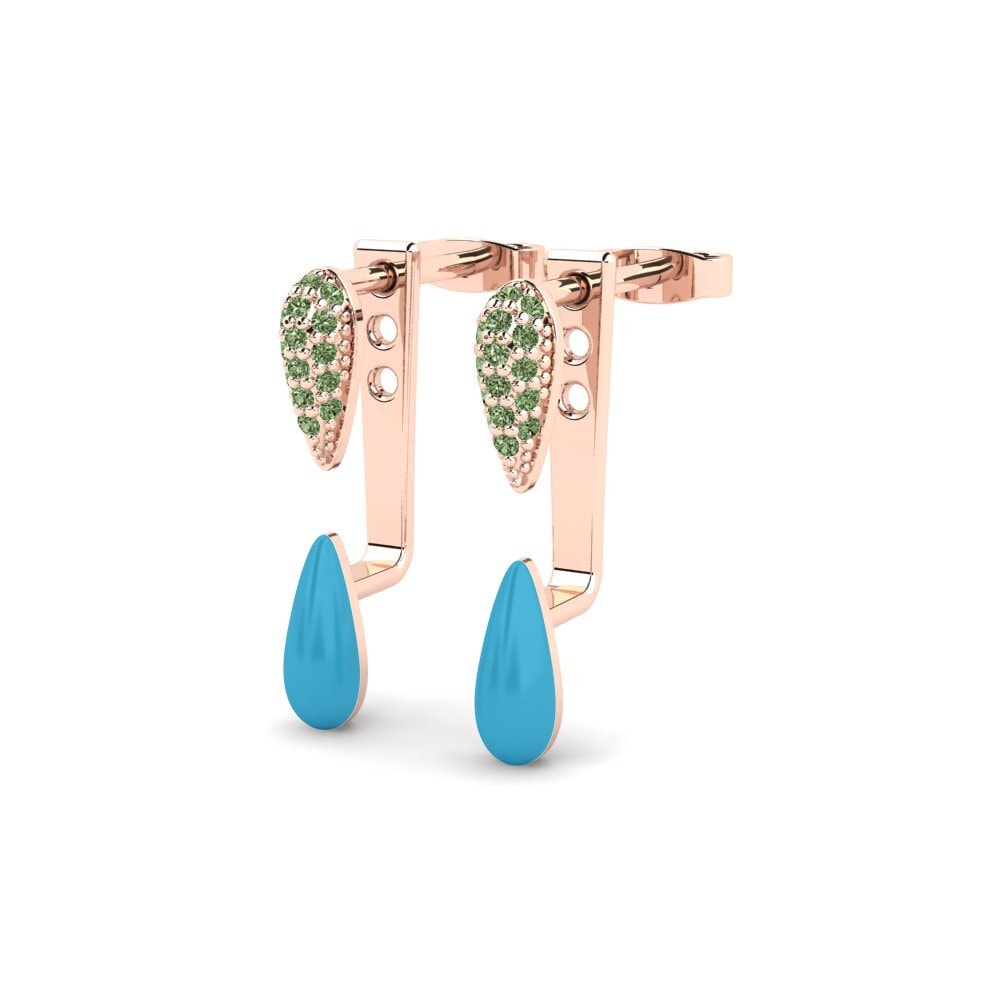 Green Diamond Women's Earring Aufzug