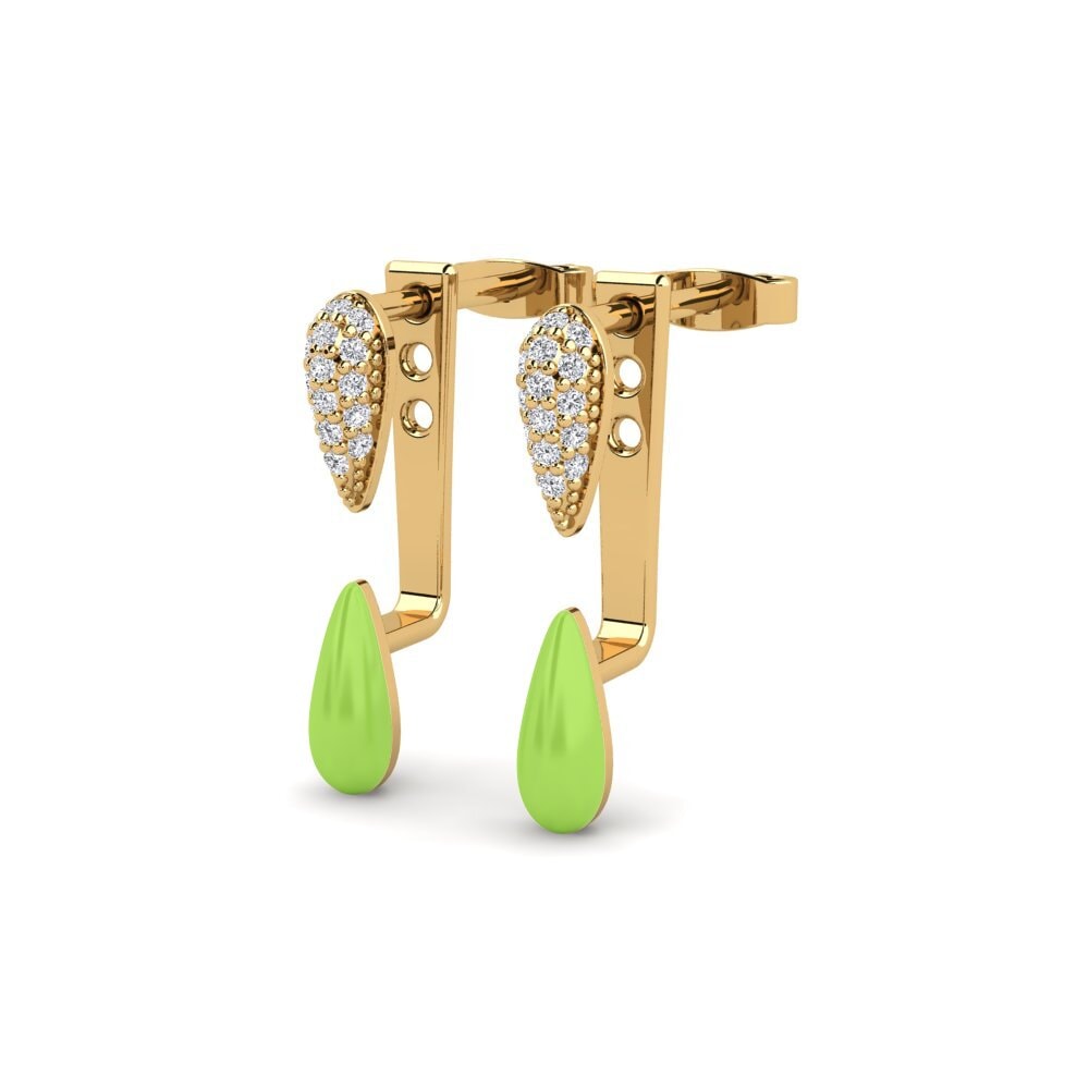 9k Oro Amarillo Pendiente de mujer Aufzug