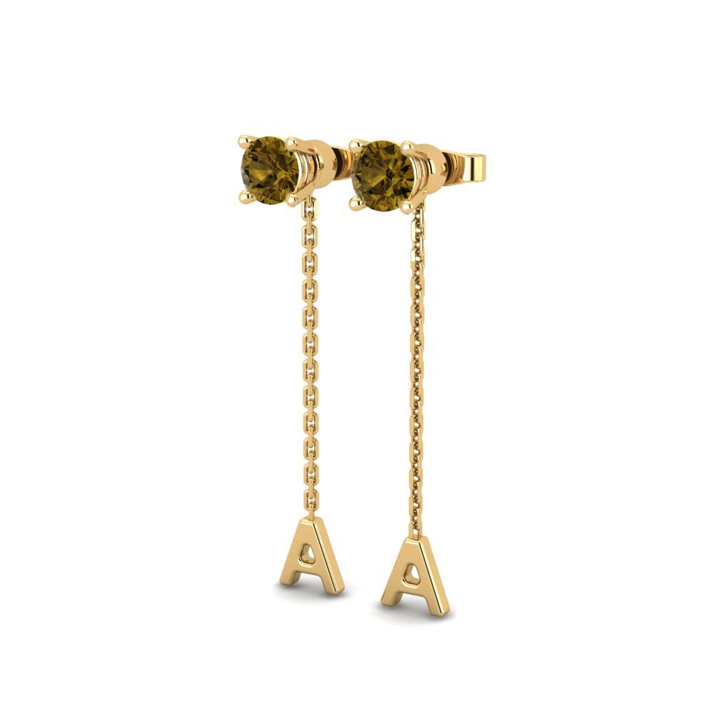 Brown Zircon Women's Earring Aundrea A