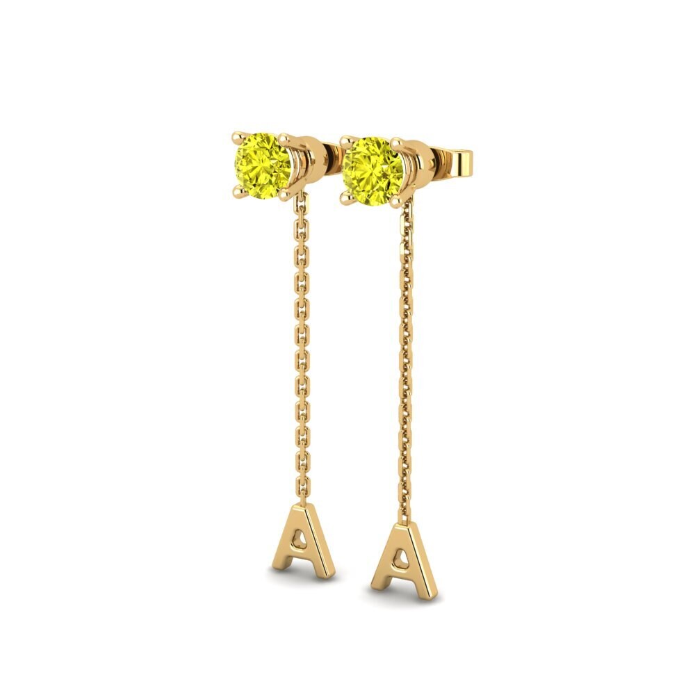 Yellow Diamond Women's Earring Aundrea A