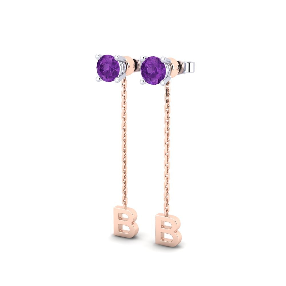 Amethyst Women's Earring Aundrea B