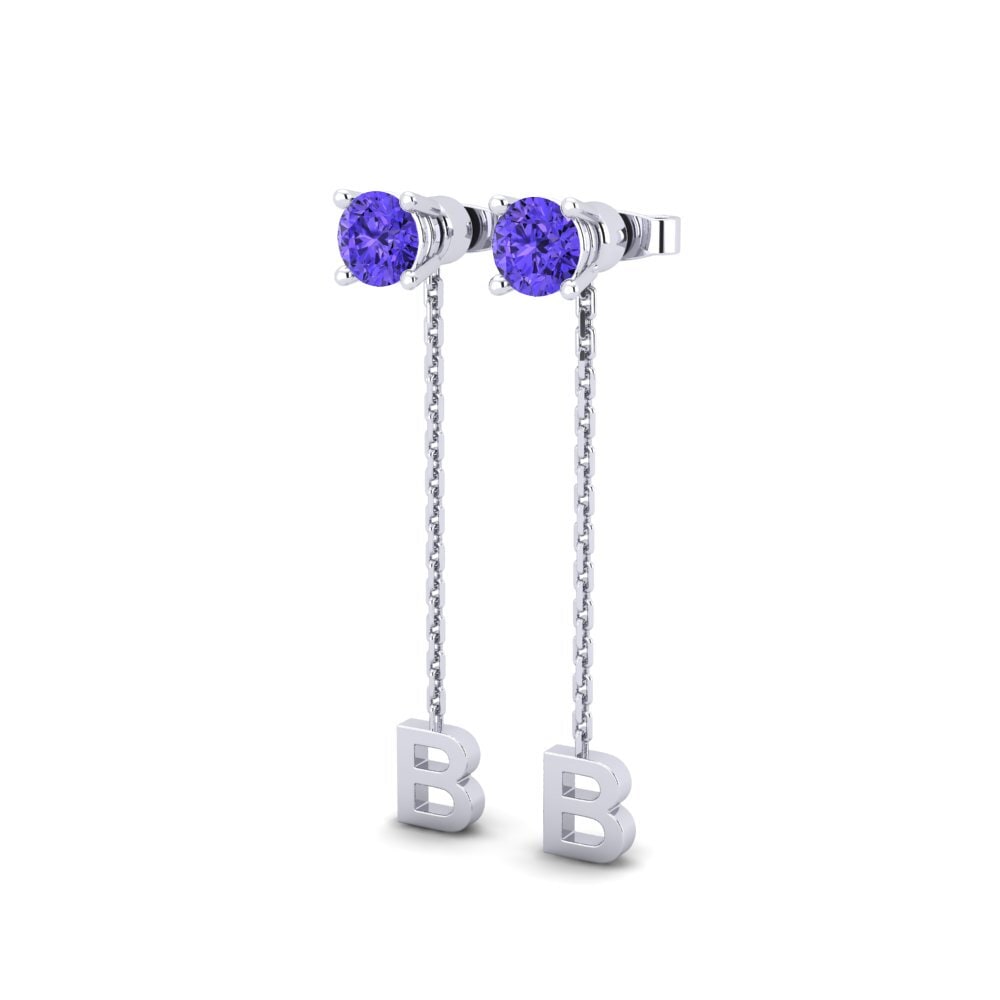 White Silver Women's Earring Aundrea B