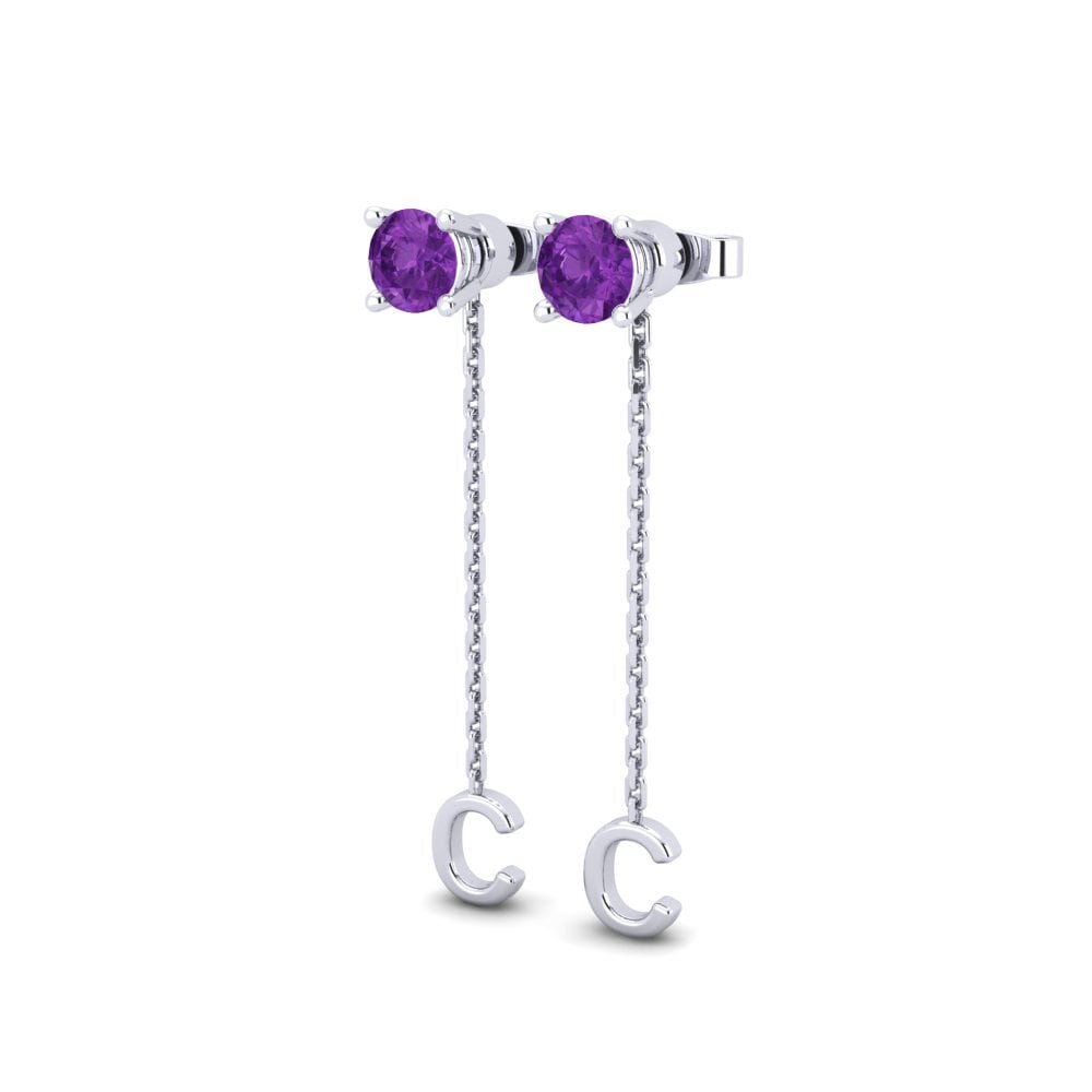 Amethyst Women's Earring Aundrea C