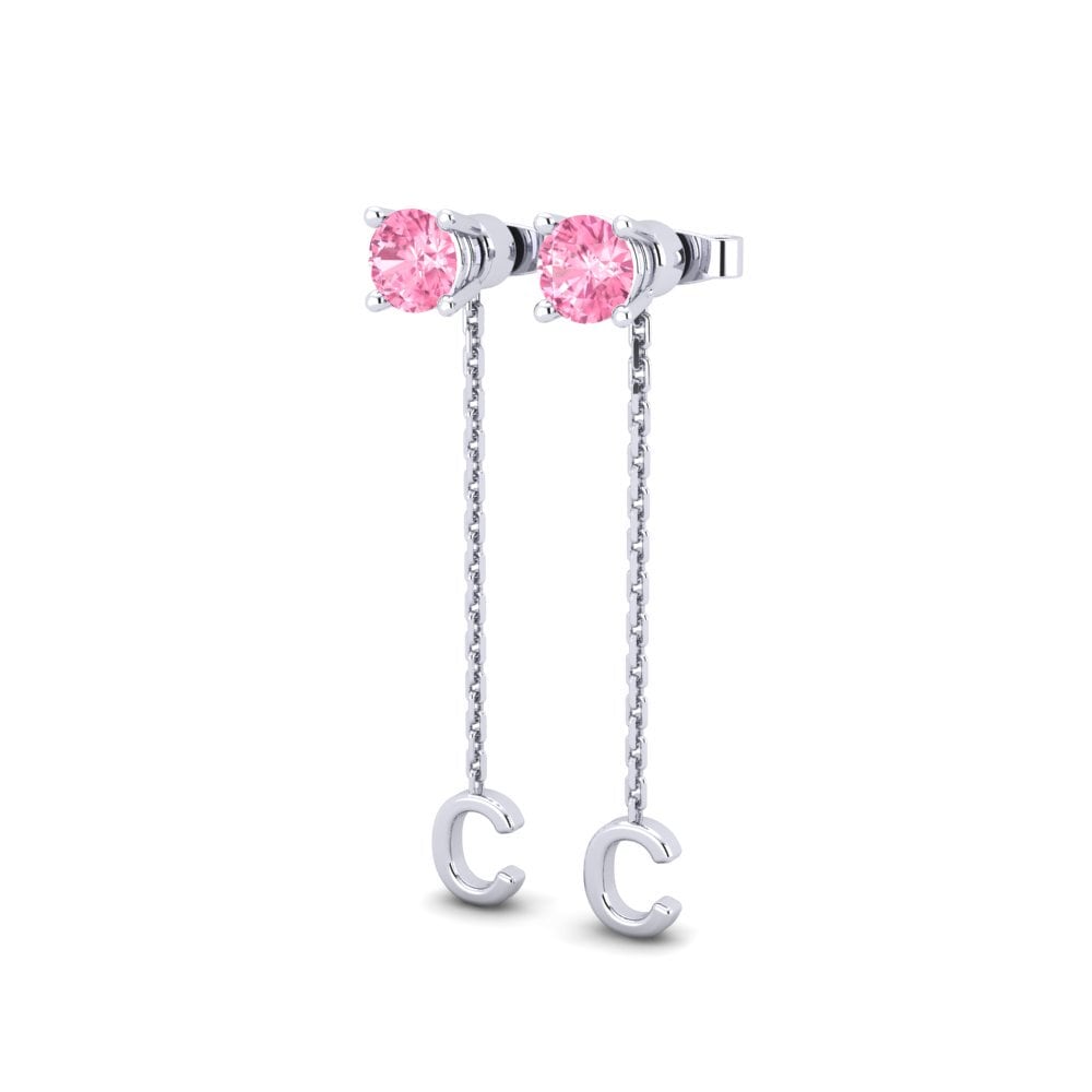 Pink Sapphire Women's Earring Aundrea C