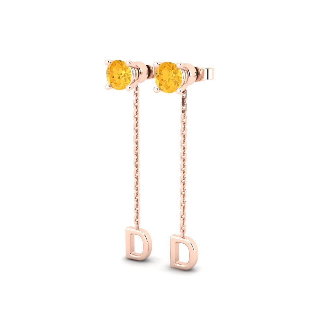 Citrine Women's Earring Aundrea D
