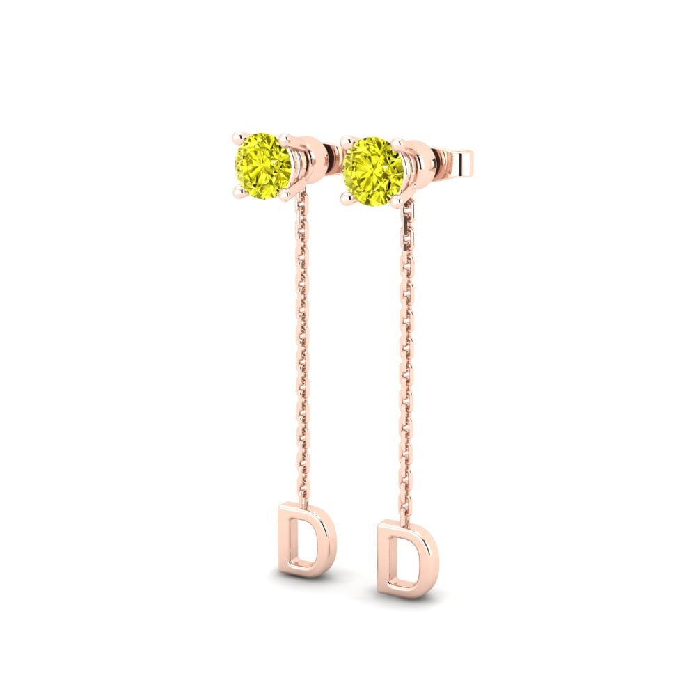 Yellow Diamond Women's Earring Aundrea D