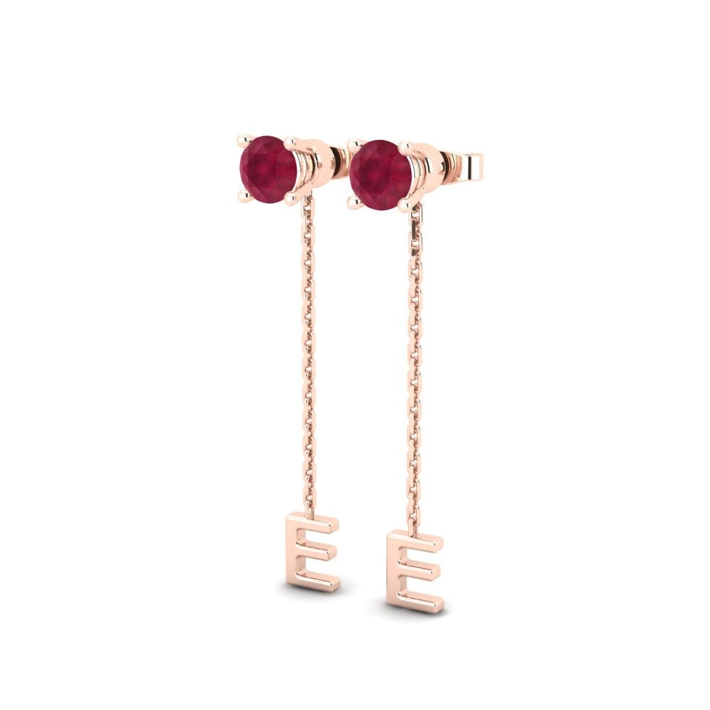 Ruby Women's Earring Aundrea E