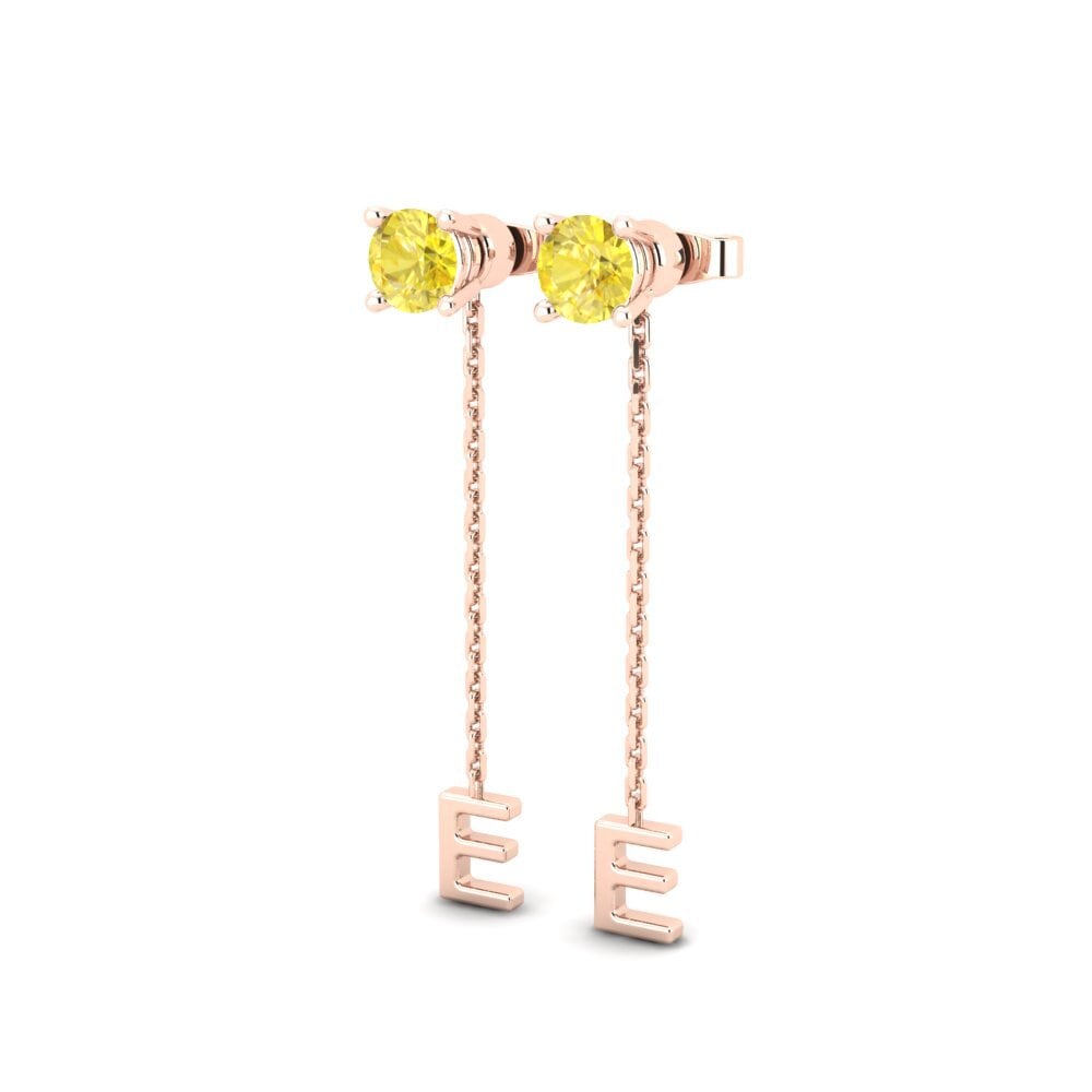 Yellow Sapphire Women's Earring Aundrea E