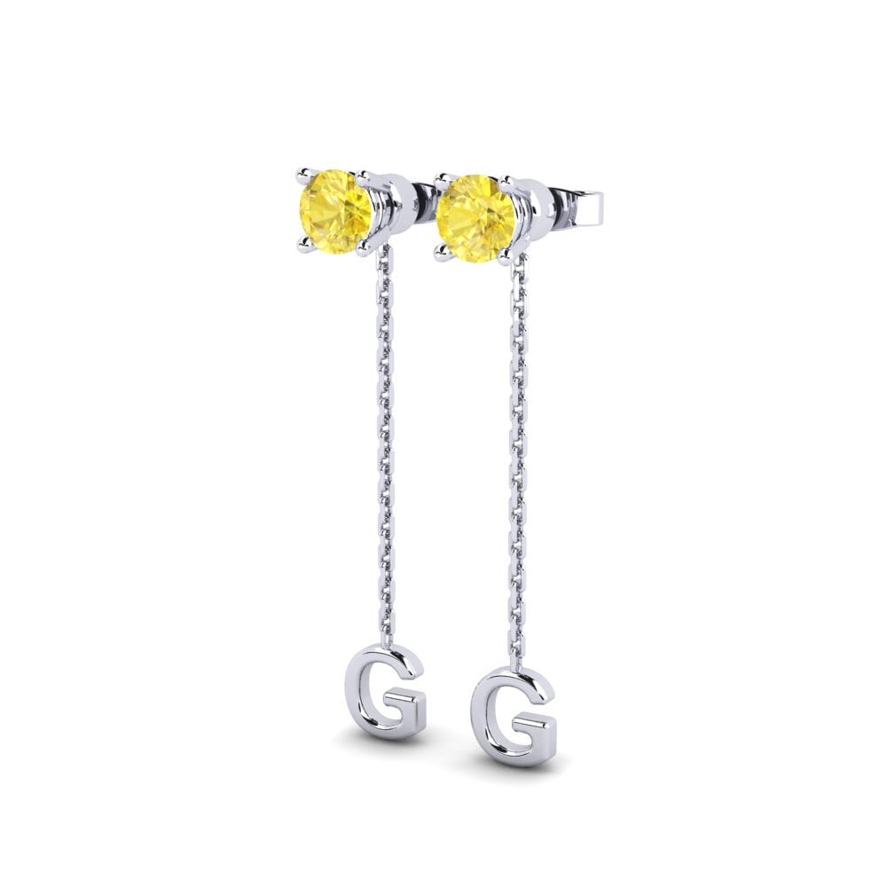 Yellow Sapphire Women's Earring Aundrea G