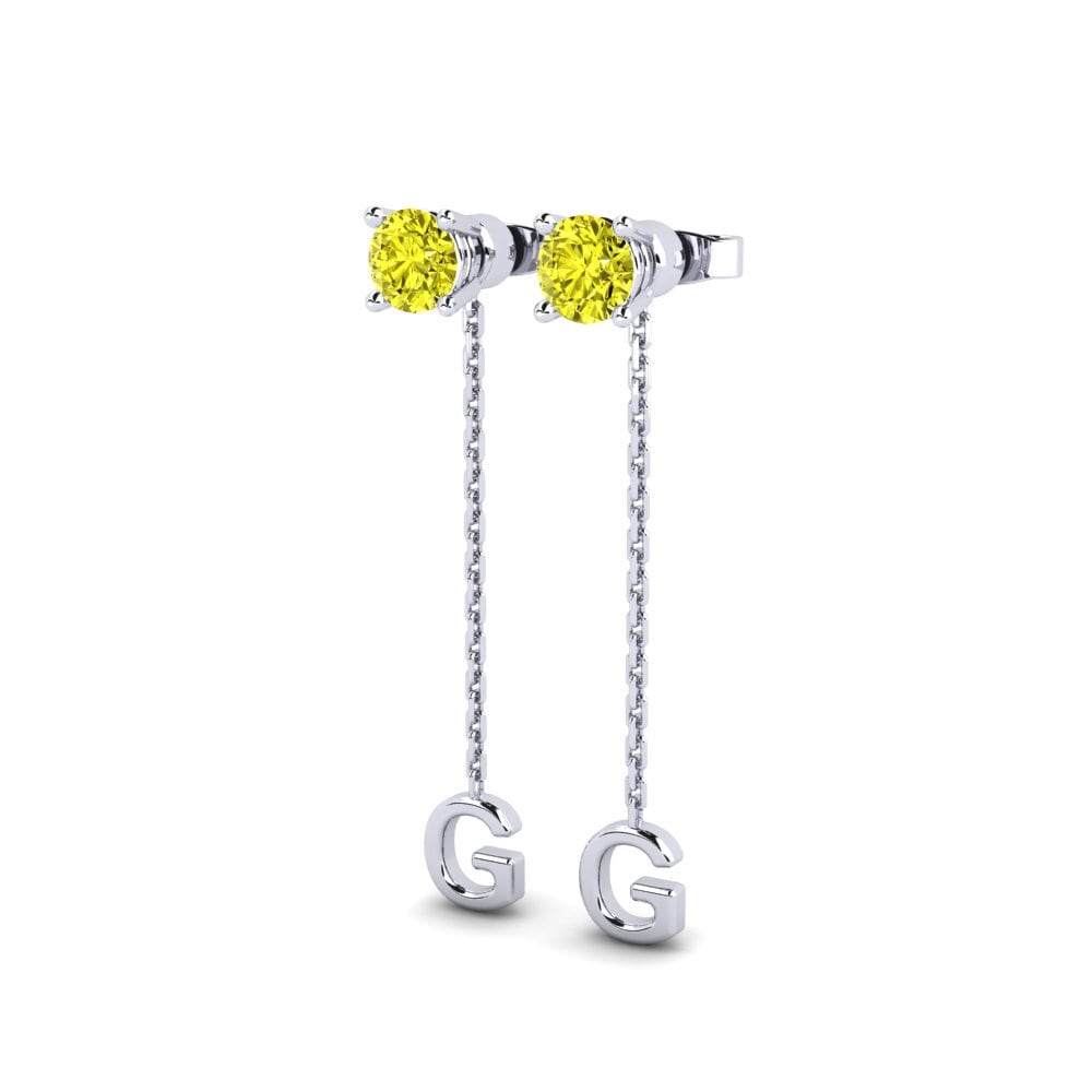 Yellow Diamond Women's Earring Aundrea G