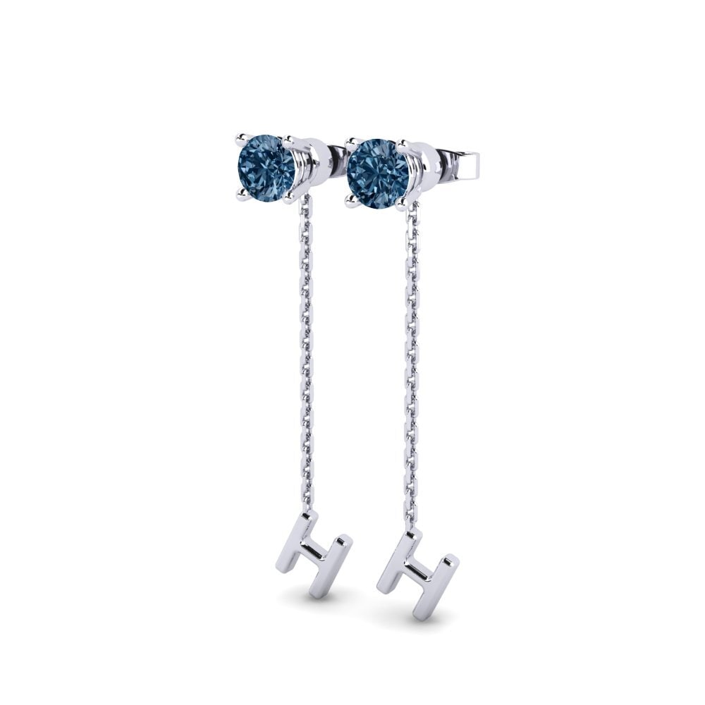 Blue Diamond Women's Earring Aundrea H