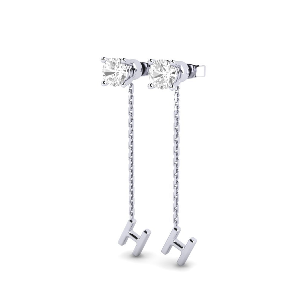 White sapphire Women's Earring Aundrea H