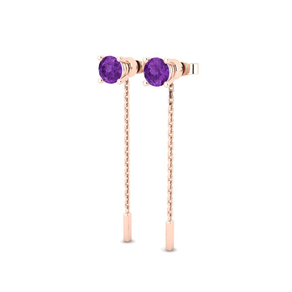 Amethyst Women's Earring Aundrea I