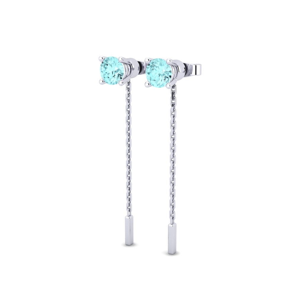 White Silver Women's Earring Aundrea I