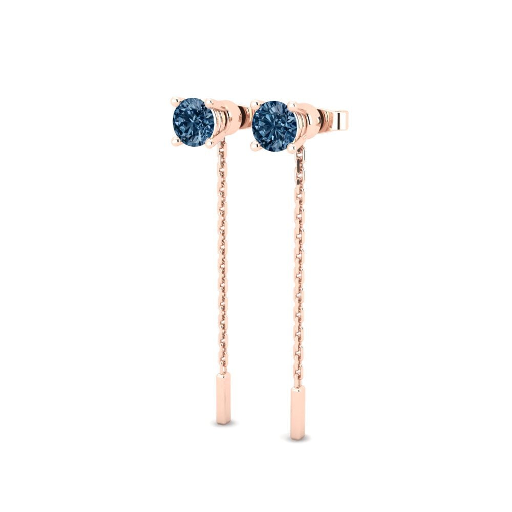 Diamante Azul Pendiente de mujer Aundrea I