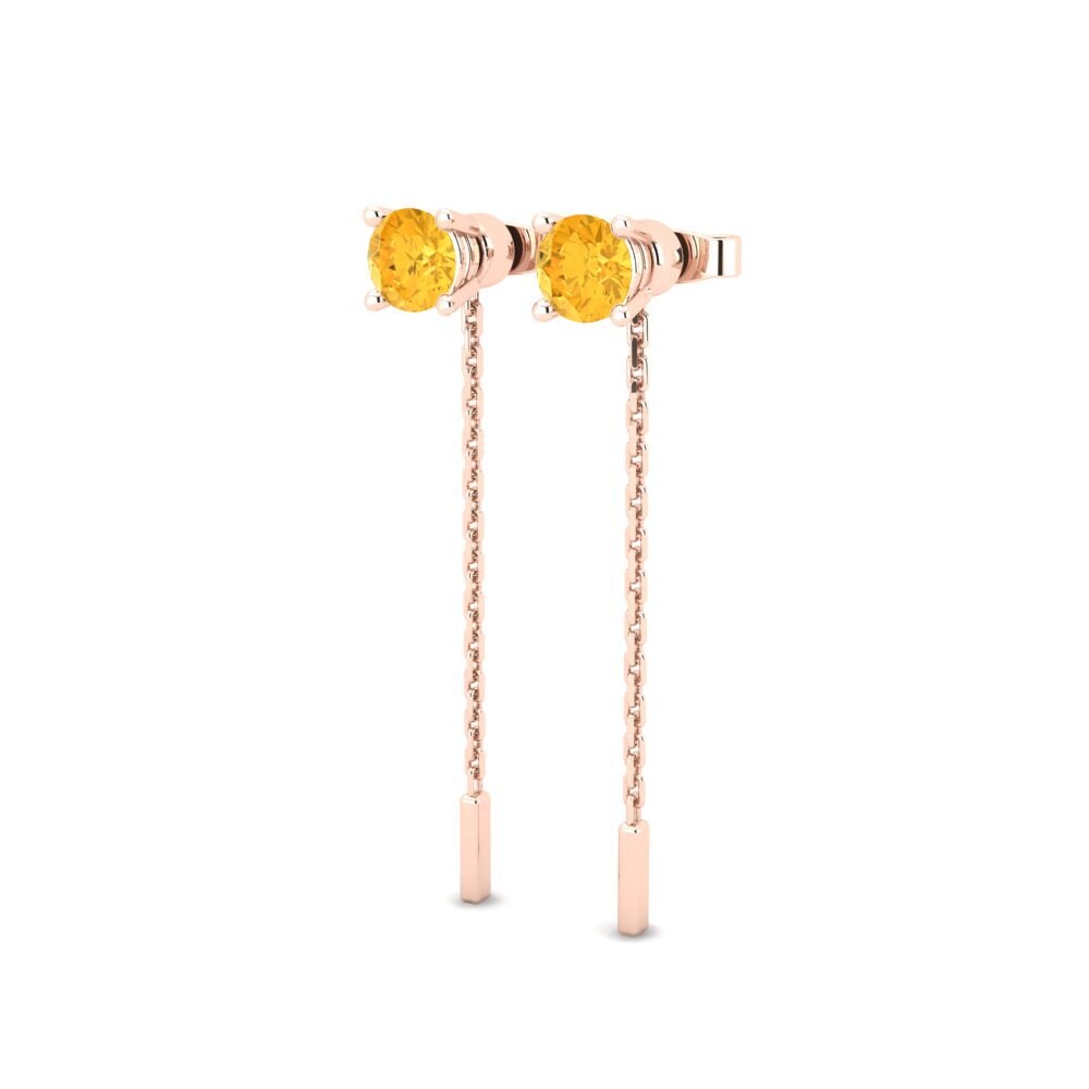 Citrine Women's Earring Aundrea I