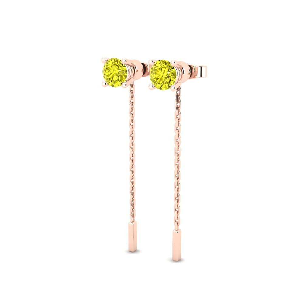 Yellow Diamond Women's Earring Aundrea I