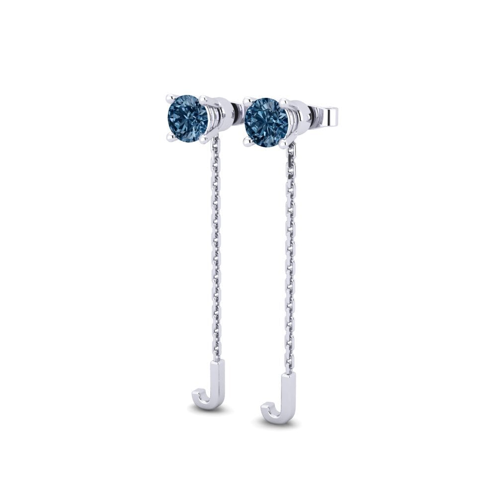 Diamante Azul Pendiente de mujer Aundrea J