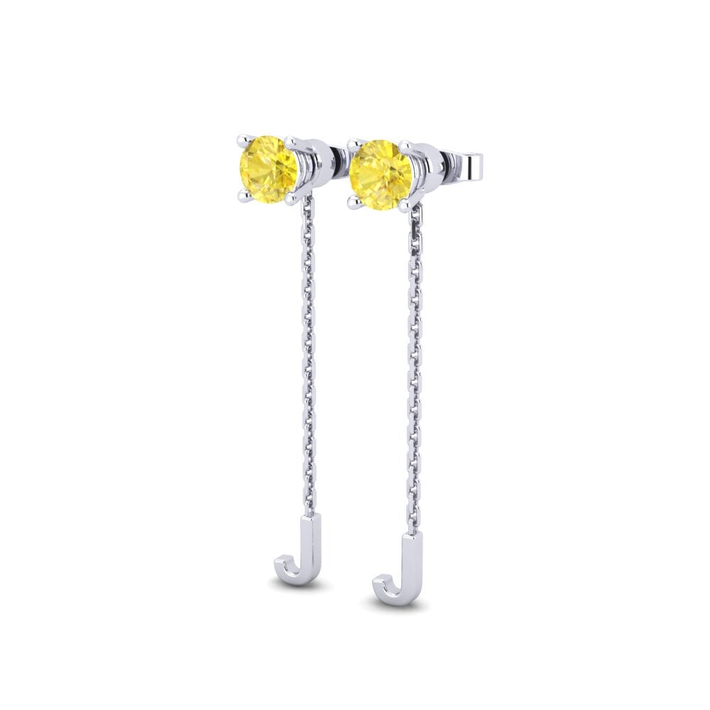 Yellow Sapphire Women's Earring Aundrea J