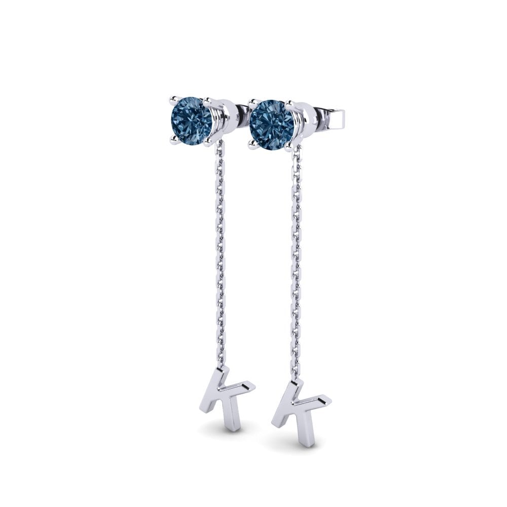 Blue Diamond Women's Earring Aundrea K
