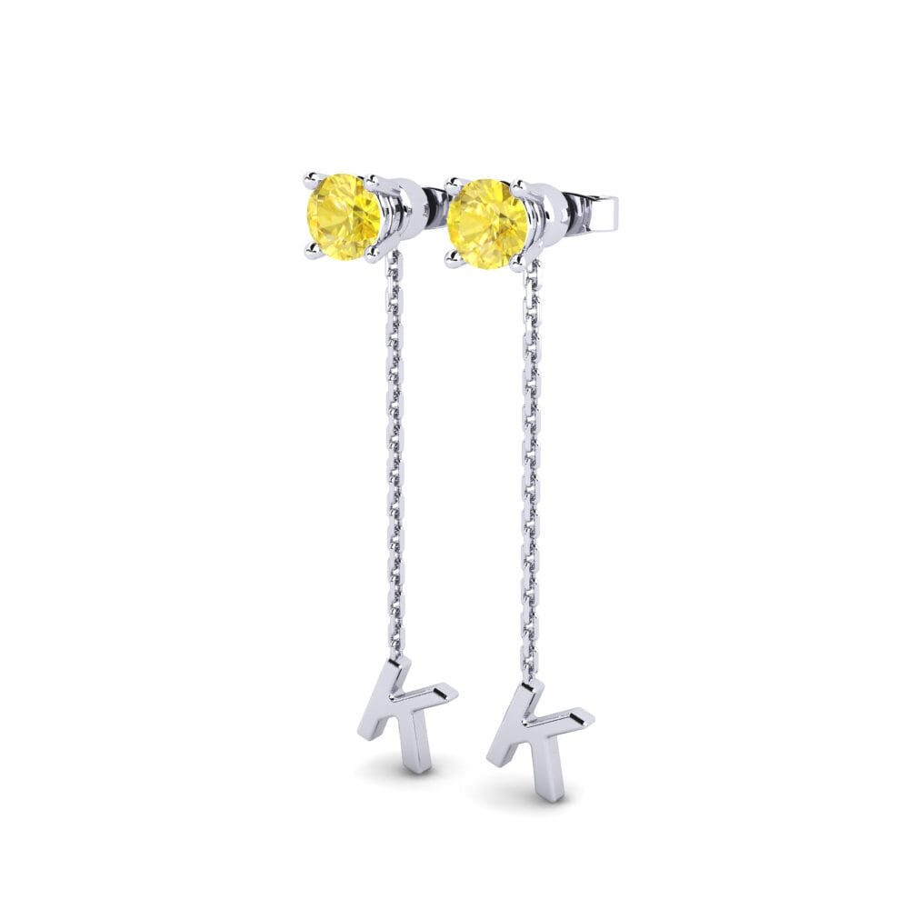 Yellow Sapphire Women's Earring Aundrea K