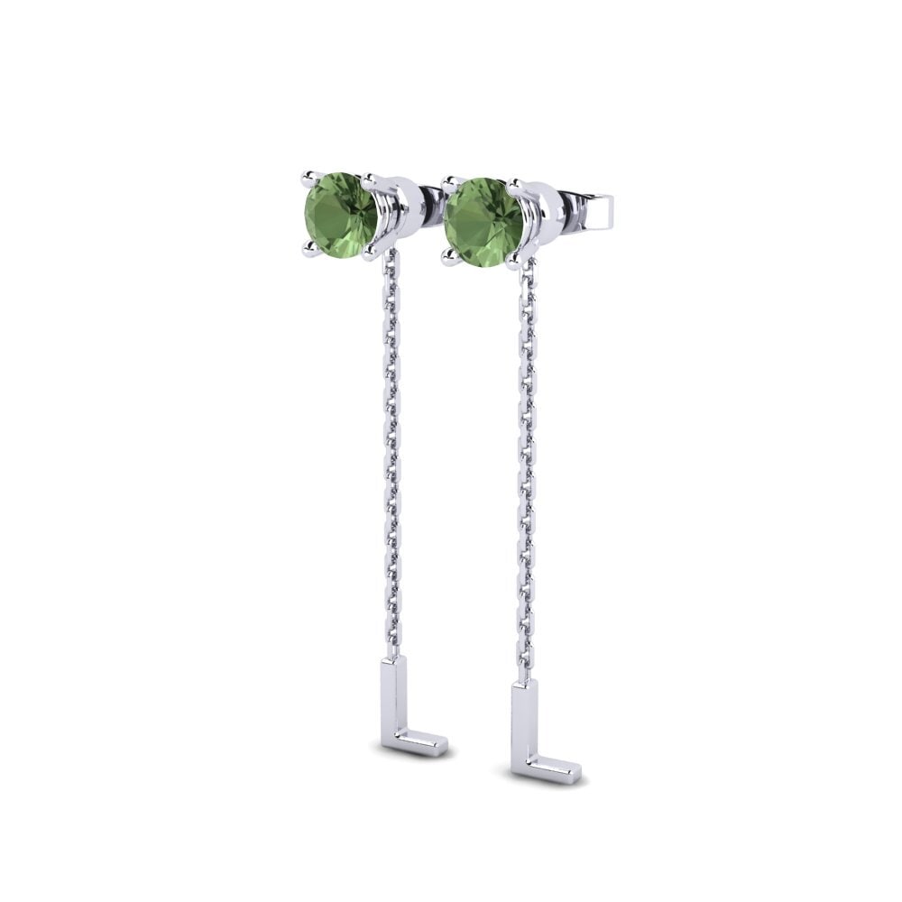 Green Sapphire Women's Earring Aundrea L