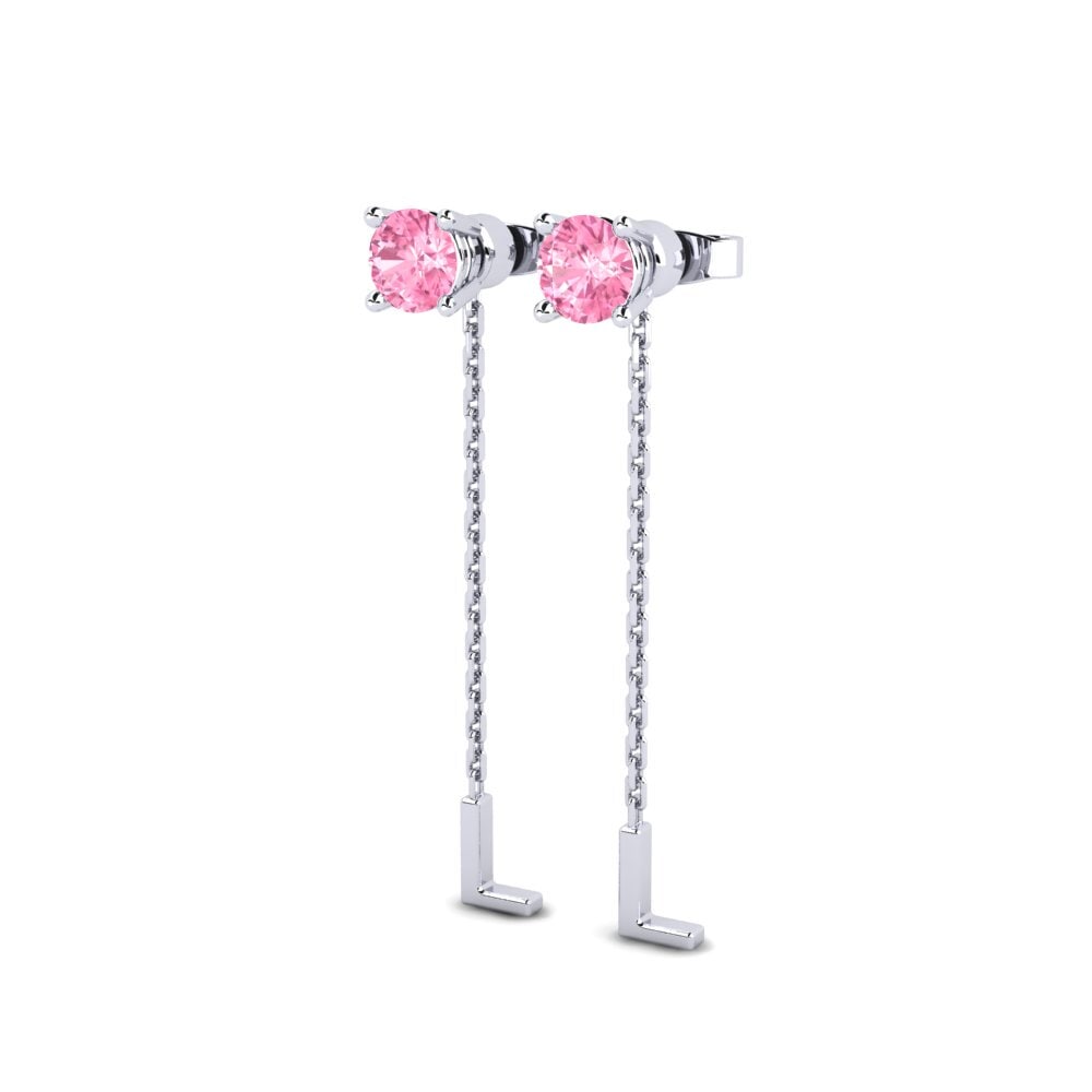 Pink Sapphire Women's Earring Aundrea L