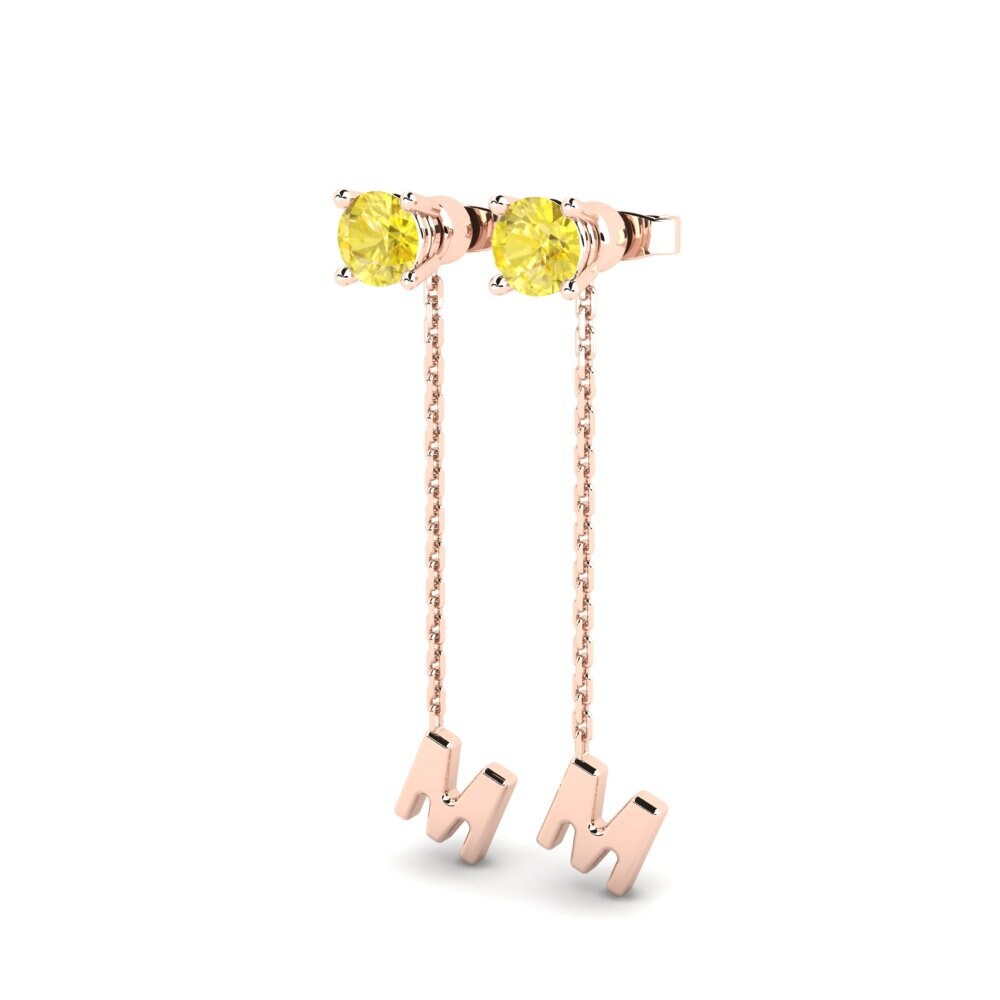 Yellow Sapphire Women's Earring Aundrea M