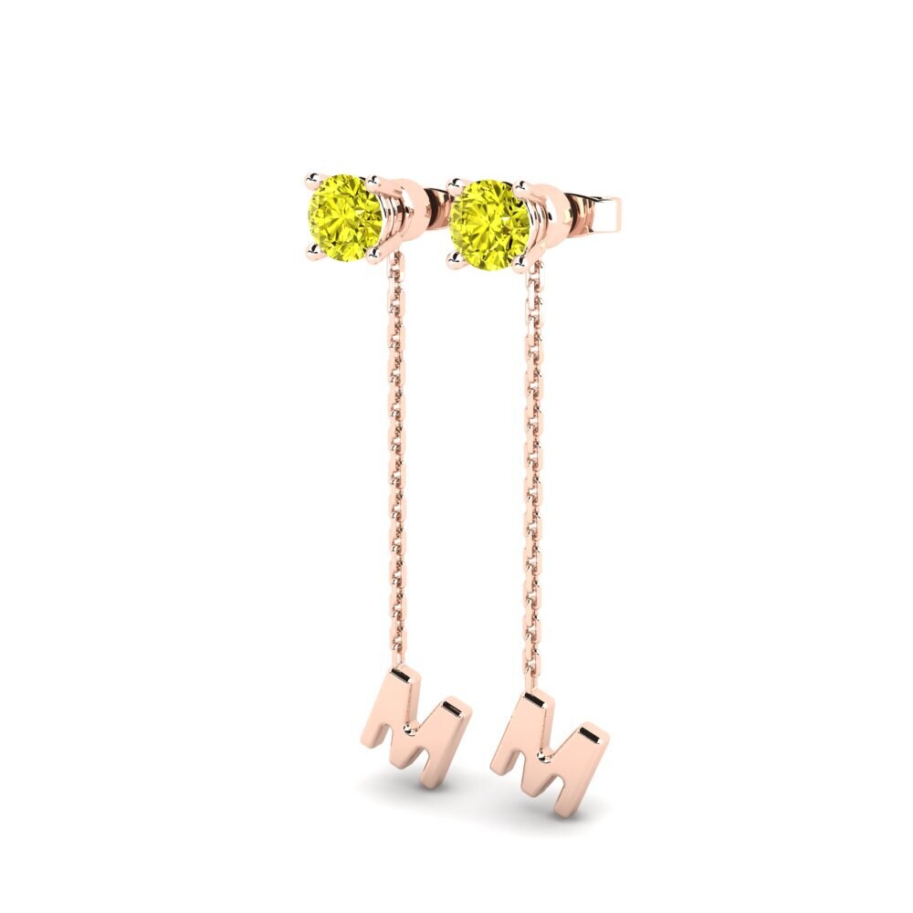 Yellow Diamond Women's Earring Aundrea M
