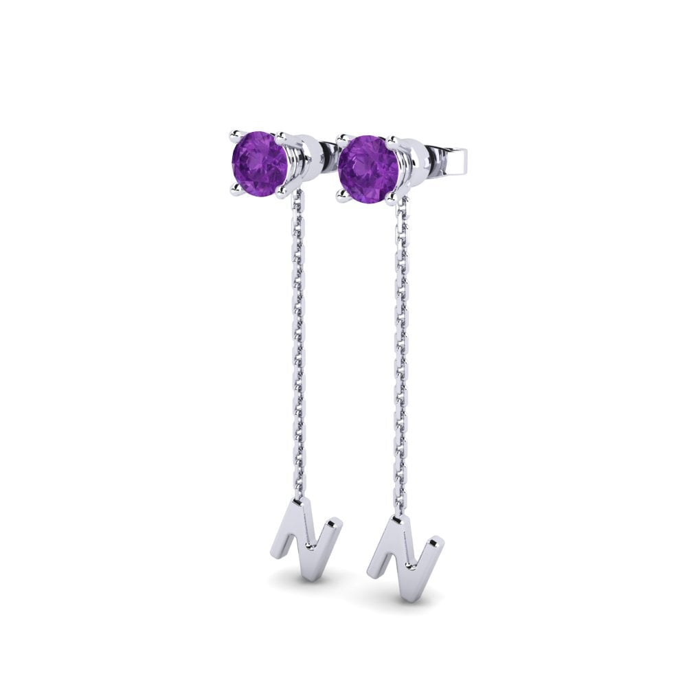 Amethyst Women's Earring Aundrea N
