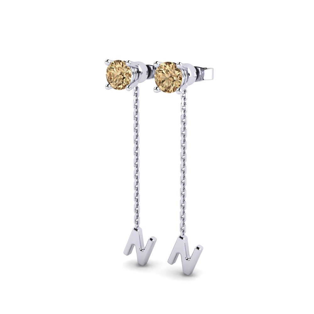 Brown Diamond Women's Earring Aundrea N