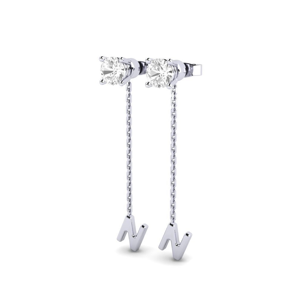 White sapphire Women's Earring Aundrea N