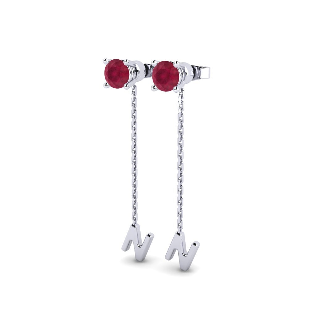 Ruby Women's Earring Aundrea N