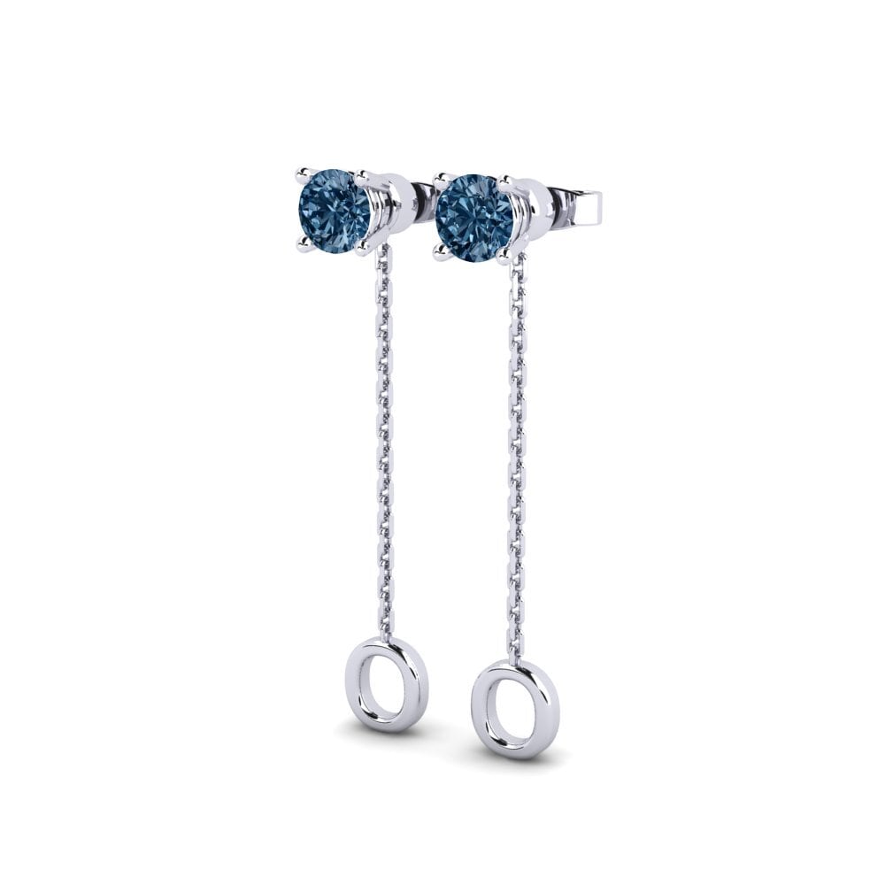 Diamante Azul Pendiente de mujer Aundrea O