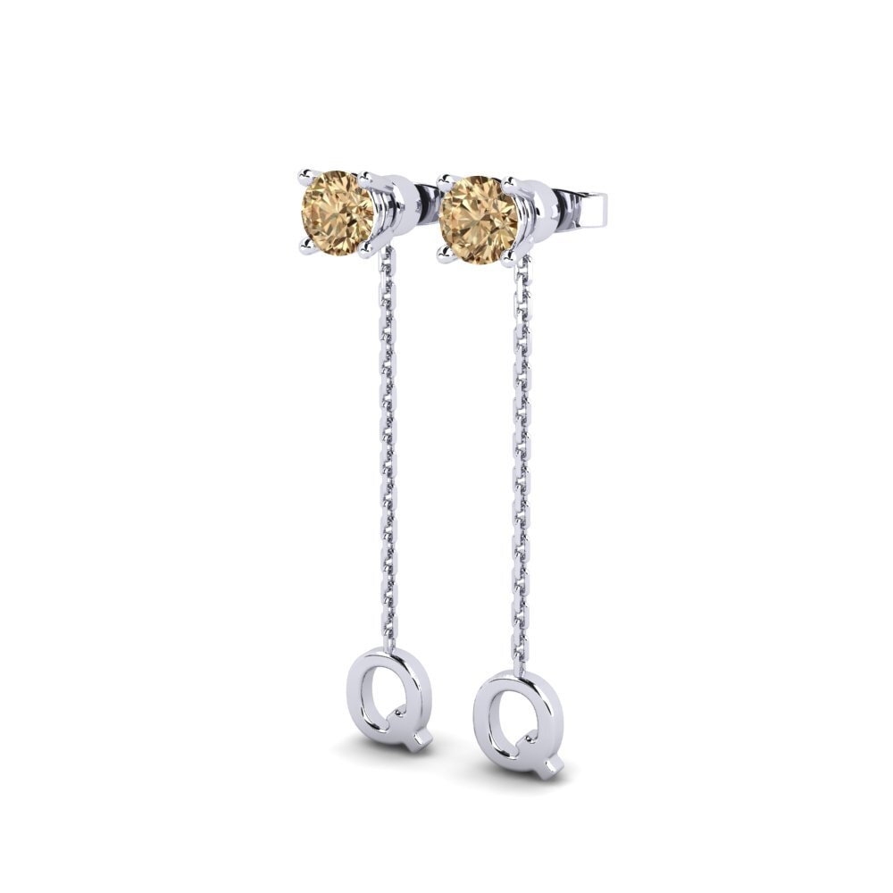 Brown Diamond Women's Earring Aundrea Q