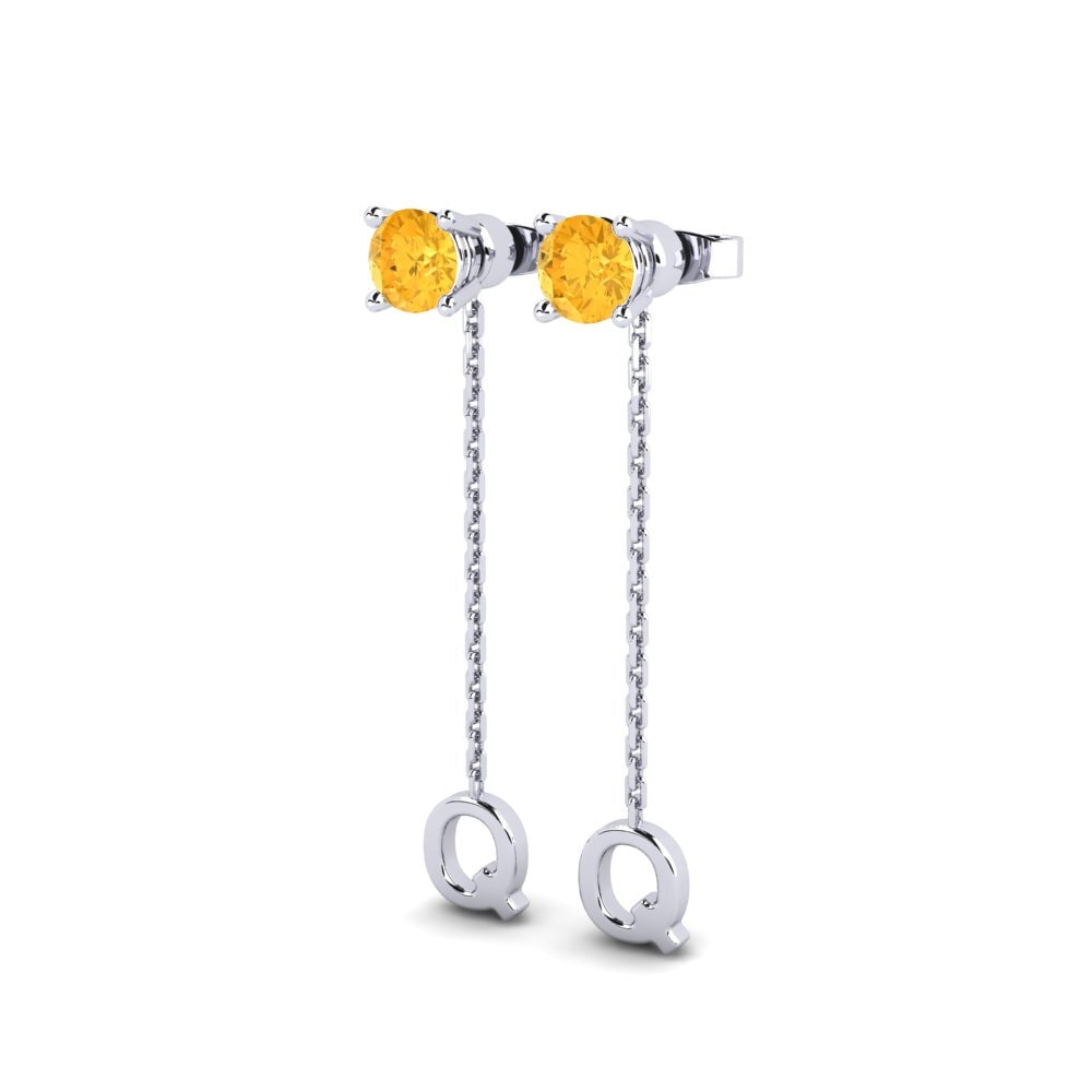 Citrine Women's Earring Aundrea Q