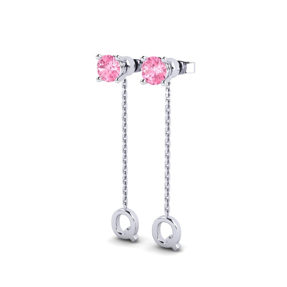 Pink Sapphire Women's Earring Aundrea Q