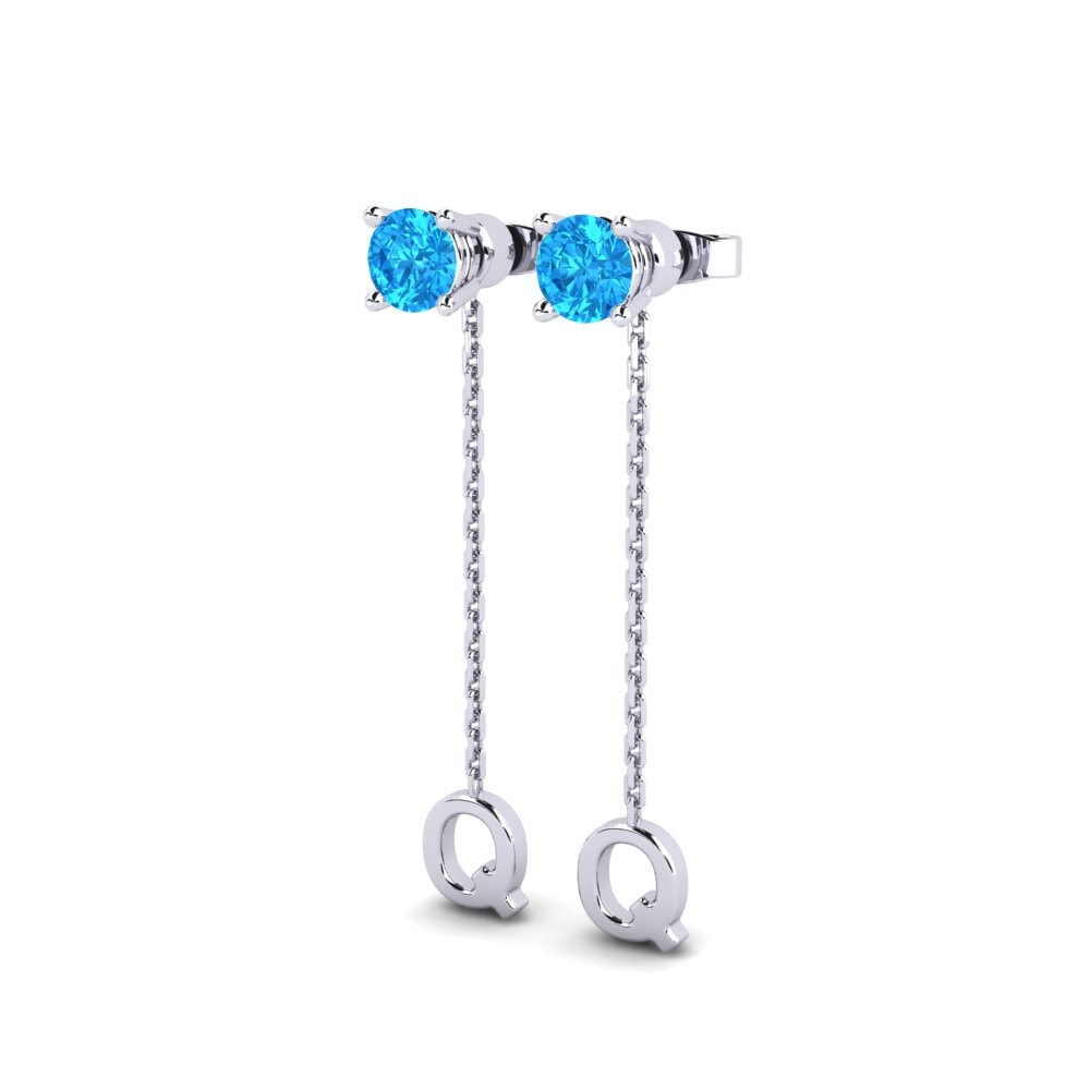 Blue Topaz Women's Earring Aundrea Q