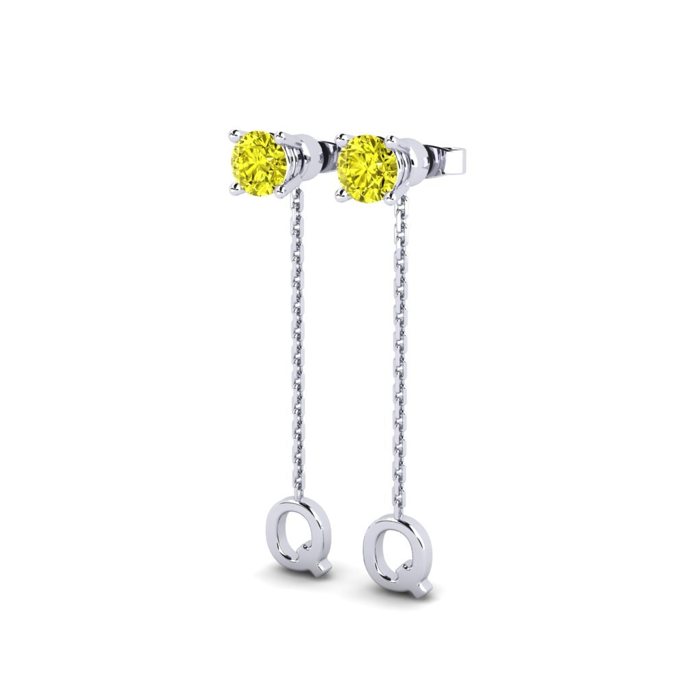 Yellow Diamond Women's Earring Aundrea Q