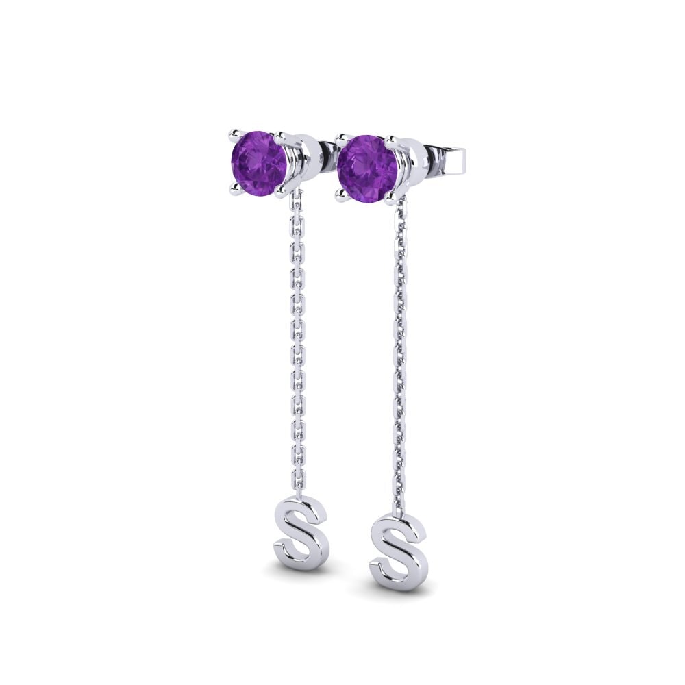 Amethyst Women's Earring Aundrea S