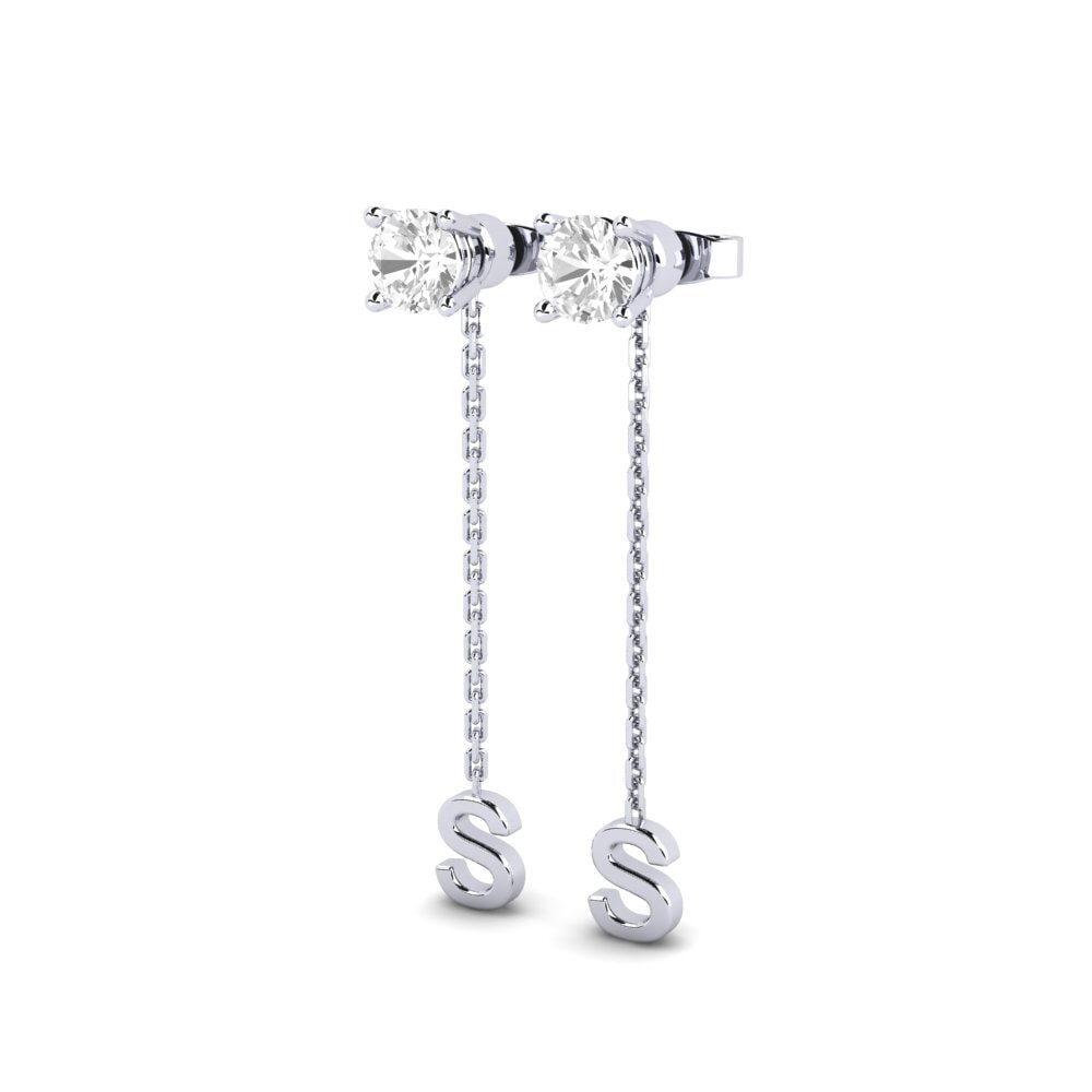 White sapphire Women's Earring Aundrea S
