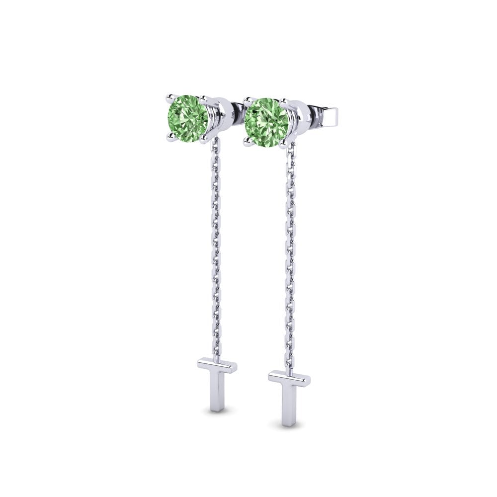 Green Diamond Women's Earring Aundrea T