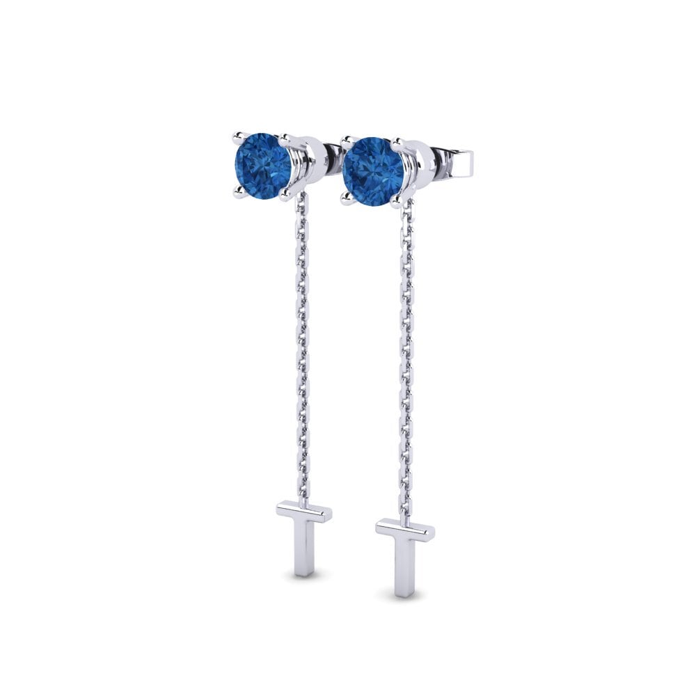 Dark Blue Zirconia Women's Earring Aundrea T