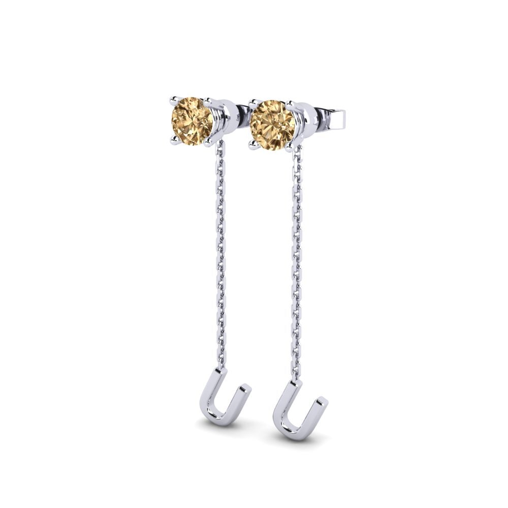 Brown Diamond Women's Earring Aundrea U