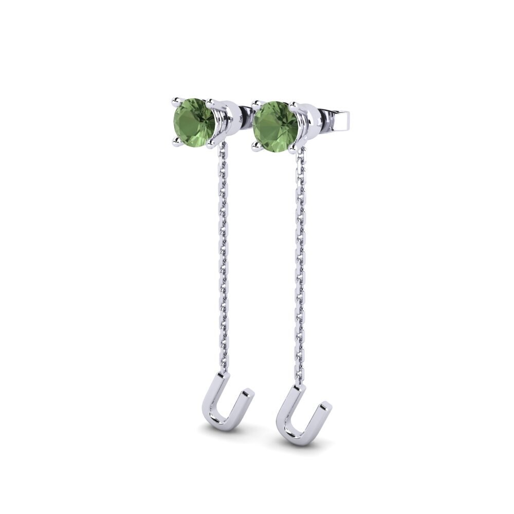 Green Sapphire Women's Earring Aundrea U