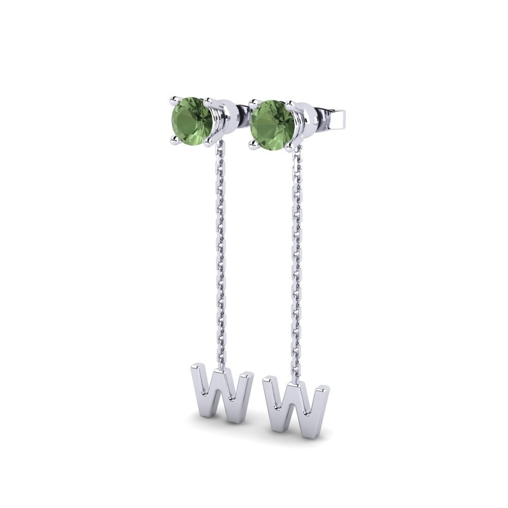 Green Sapphire Women's Earring Aundrea W