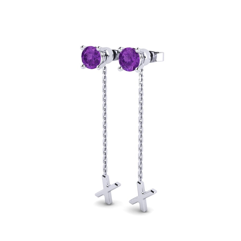 Amethyst Women's Earring Aundrea X