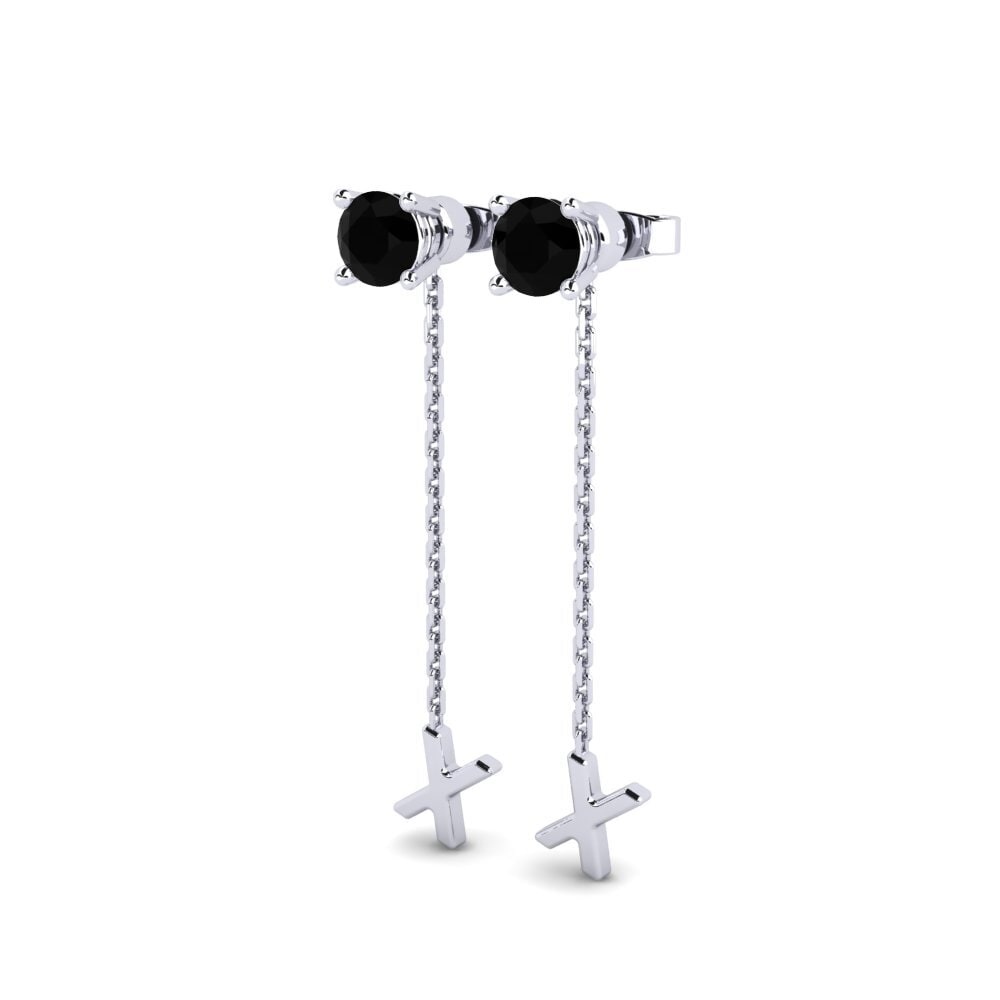 Black Sapphire Women's Earring Aundrea X
