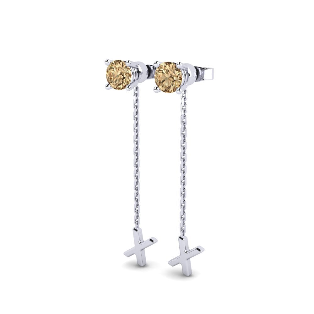 Brown Diamond Women's Earring Aundrea X