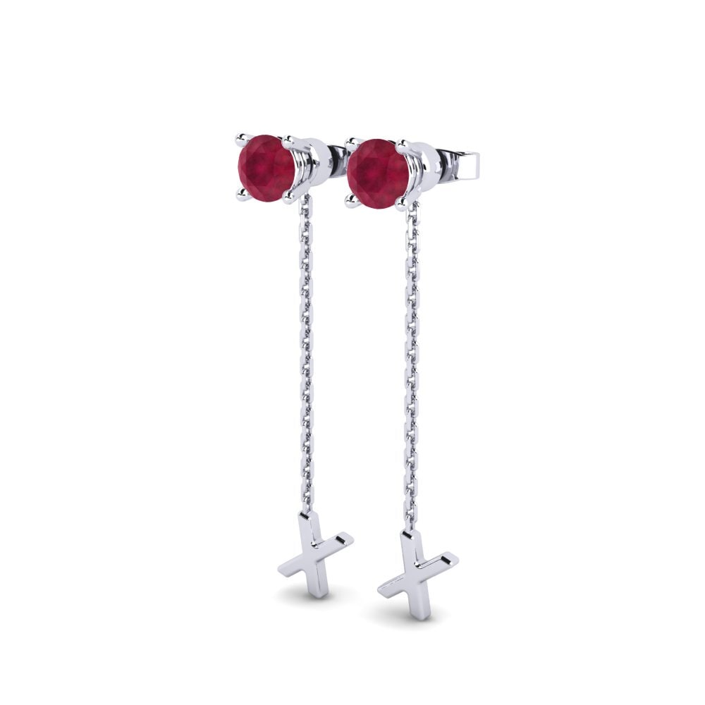 Ruby Women's Earring Aundrea X